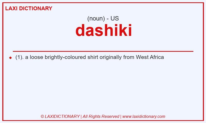 Definition dashiki in American English