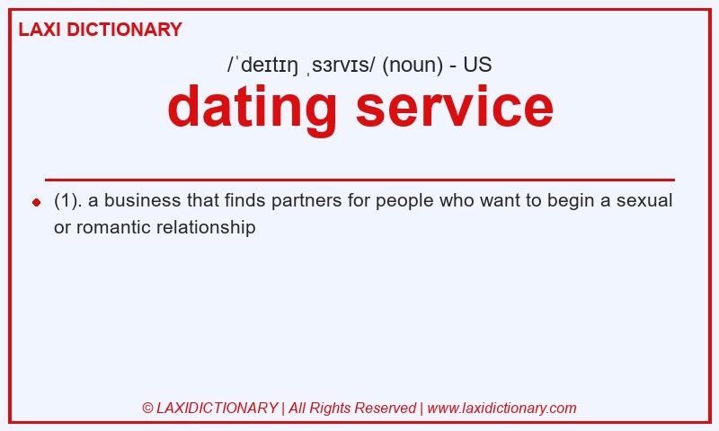 Definition dating service in American English