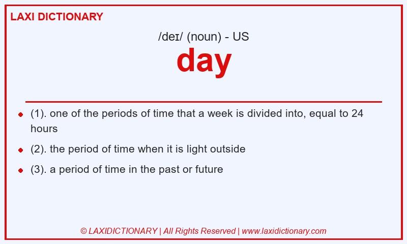 Definition day in American English