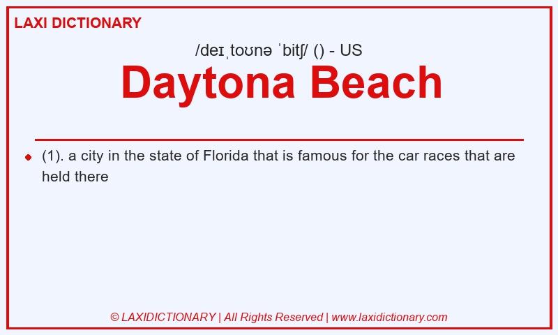 Definition Daytona Beach in American English