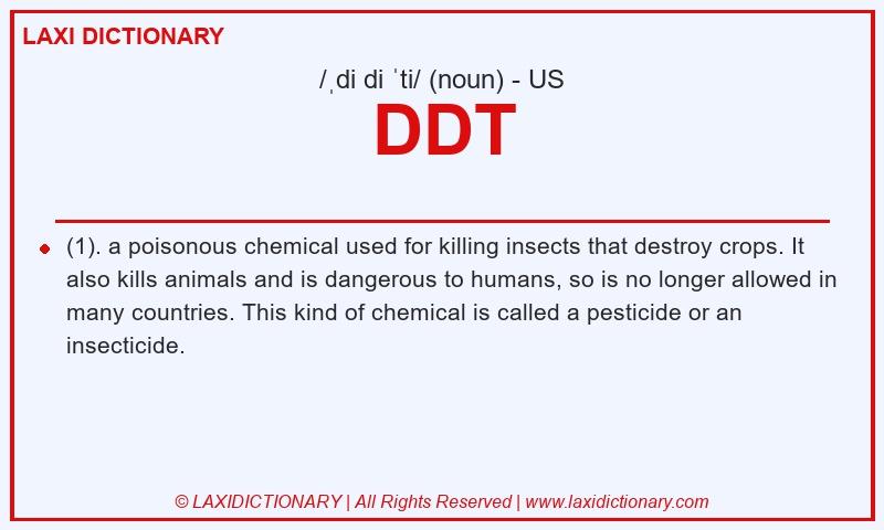 Definition DDT in American English