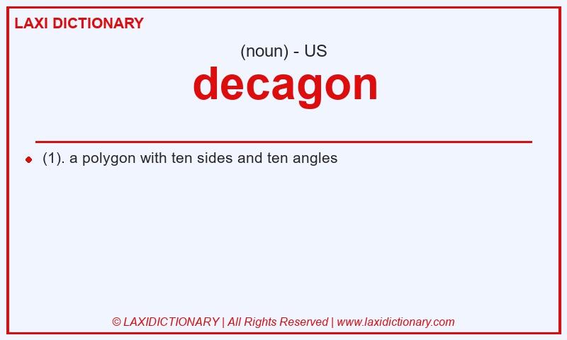 Definition decagon in American English