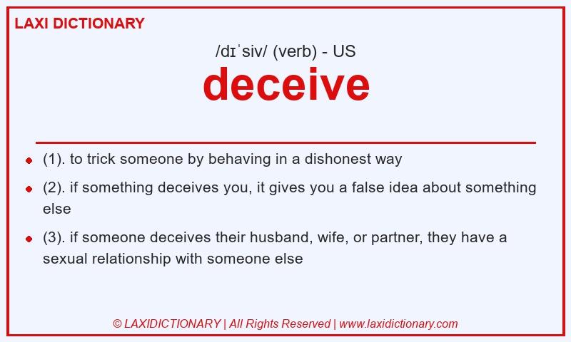 Definition deceive in American English