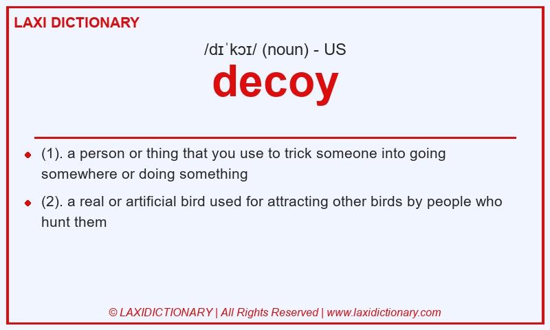 Definition decoy in American English
