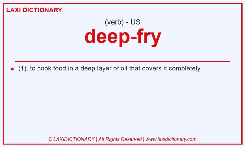 Definition deep-fry in American English
