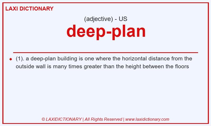 Definition deep-plan in American English