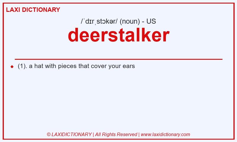 Definition deerstalker in American English
