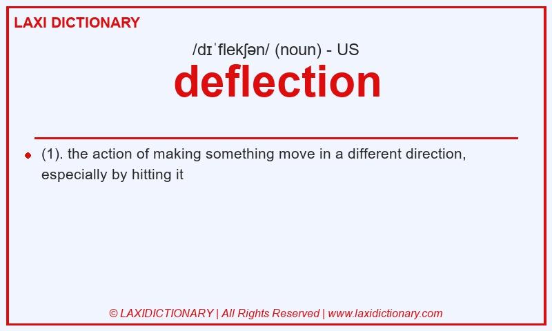 Definition deflection in American English