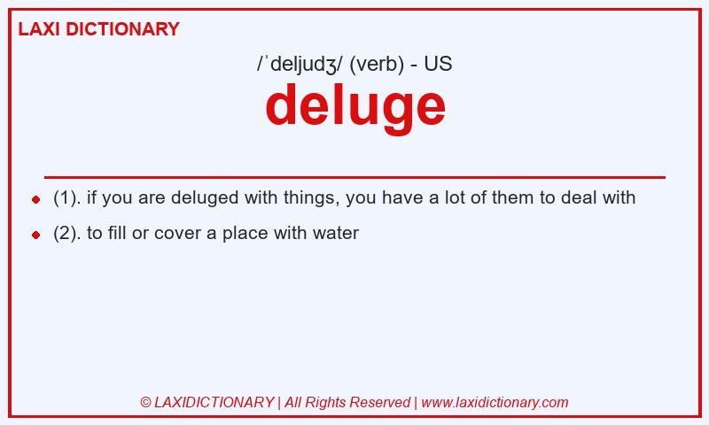 Definition deluge in American English