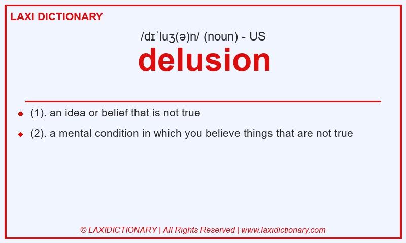 Definition delusion in American English
