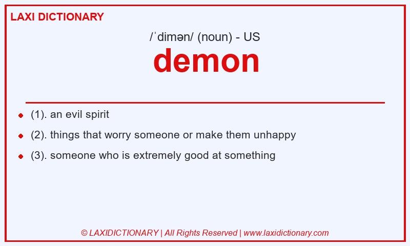 Definition demon in American English
