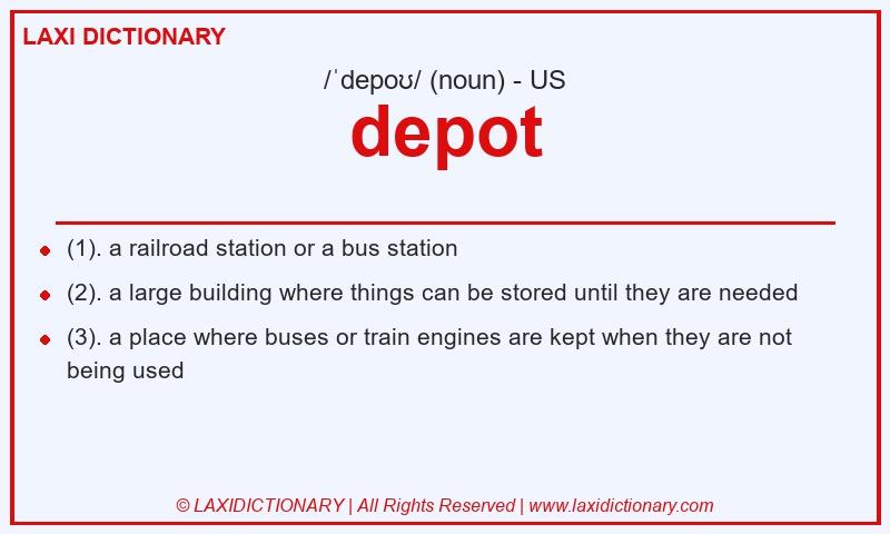 Definition depot in American English