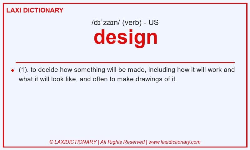 Definition design in American English