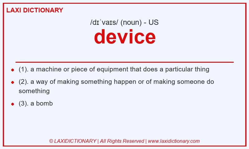Definition device in American English