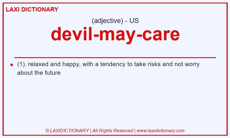 Definition devil-may-care in American English