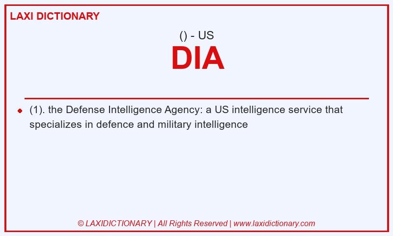 Definition DIA in American English