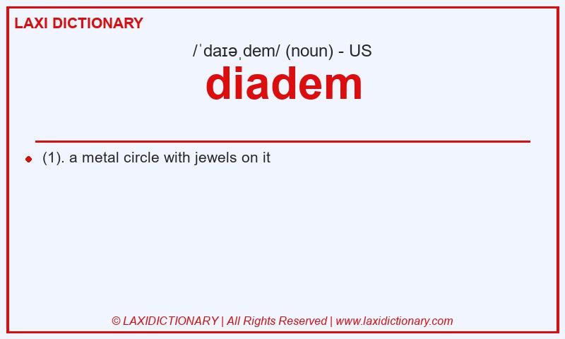 Definition diadem in American English