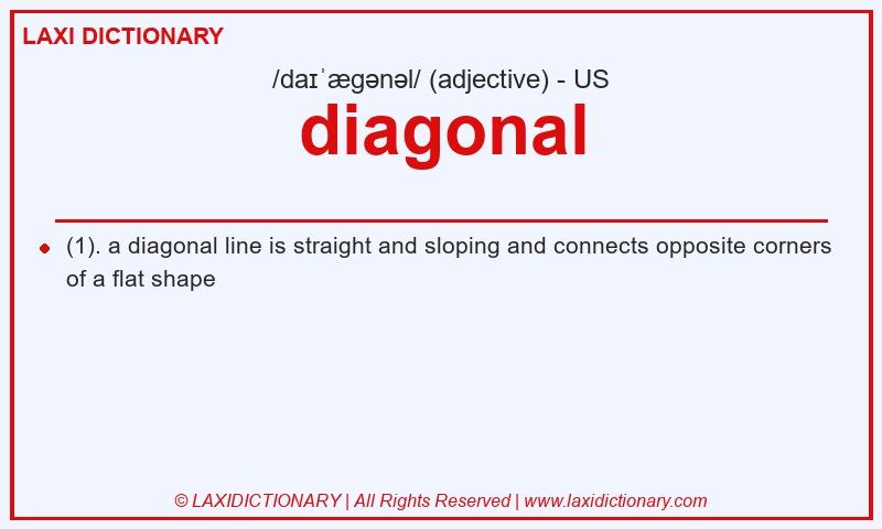 Definition diagonal in American English
