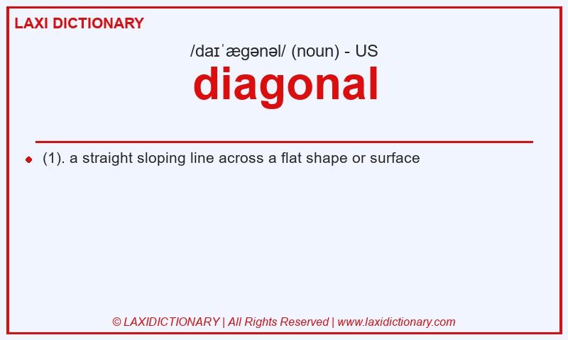 Definition diagonal in American English