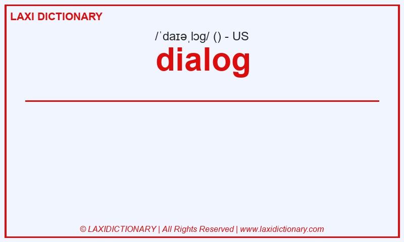 Definition dialog in American English