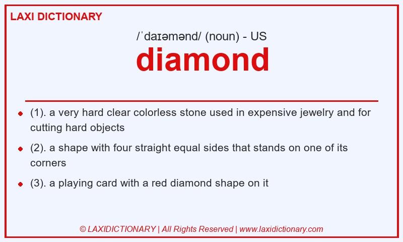Definition diamond in American English
