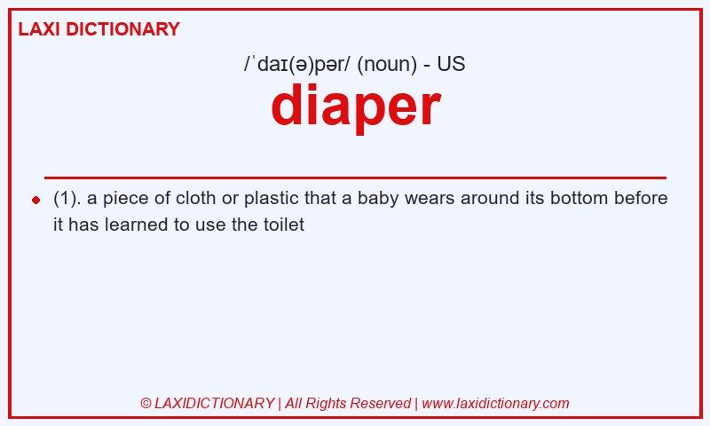 Definition diaper in American English