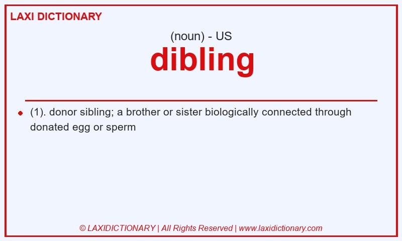Definition dibling in American English