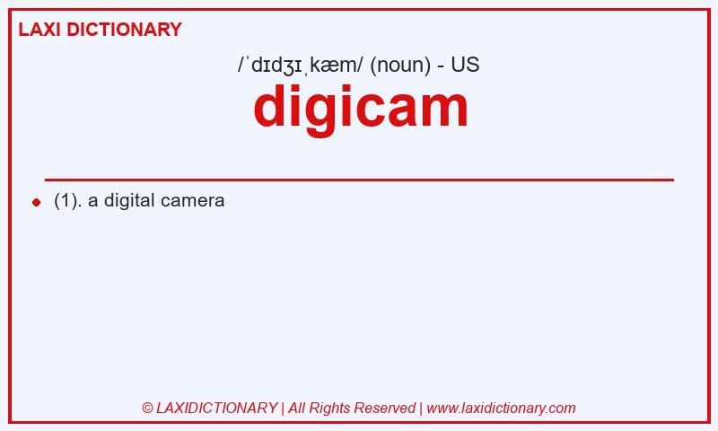 Definition digicam in American English
