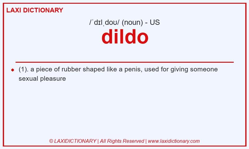 Definition dildo in American English