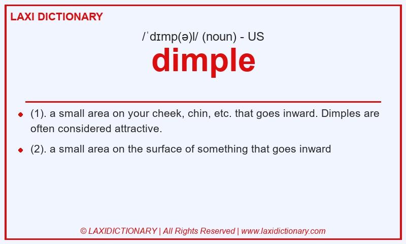 Definition dimple in American English