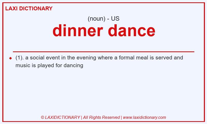 Definition dinner dance in American English