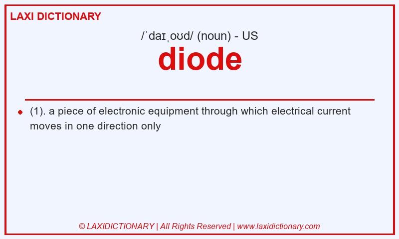 Definition diode in American English