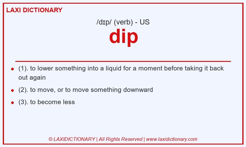 Definition dip in American English