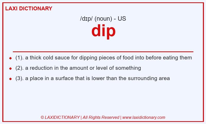 Definition dip in American English