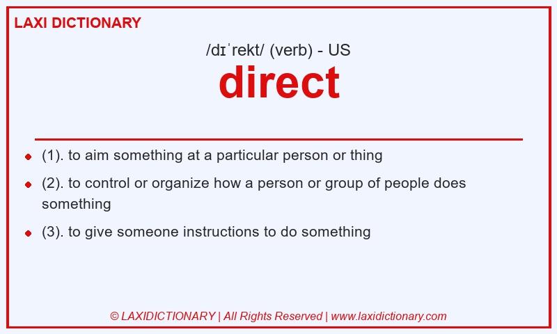 Definition direct in American English