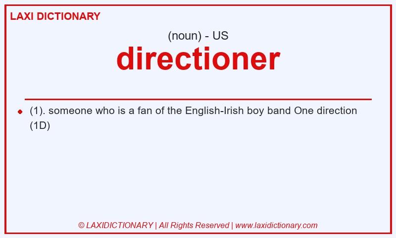 Definition directioner in American English