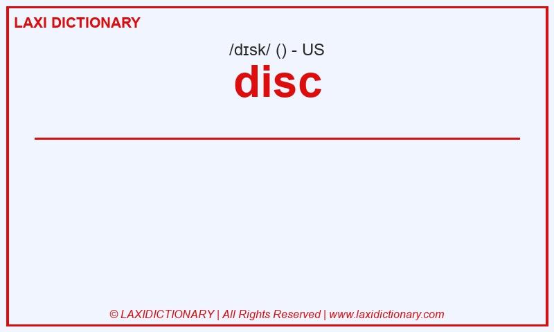 Definition disc in American English