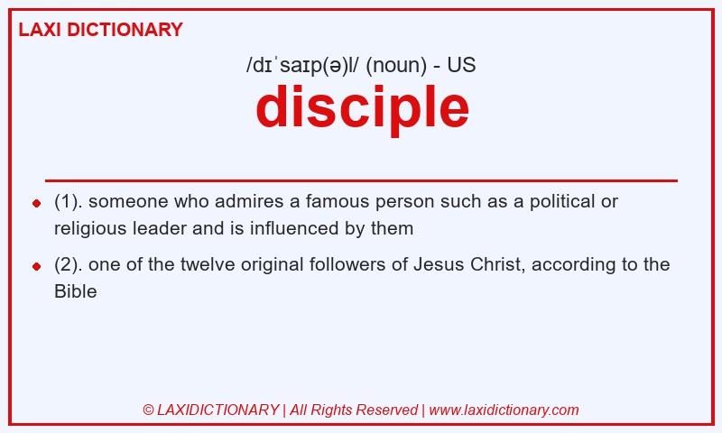 Definition disciple in American English