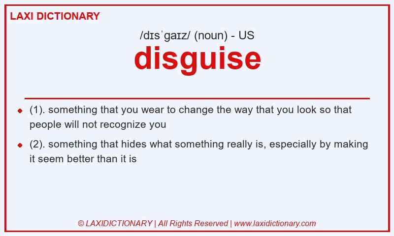 Definition disguise in American English