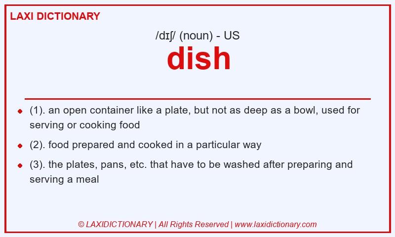 Definition dish in American English