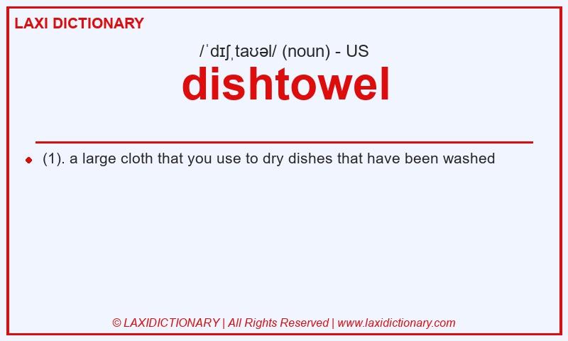 Definition dishtowel in American English