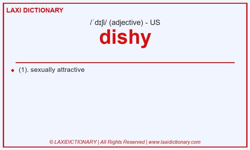 Definition dishy in American English
