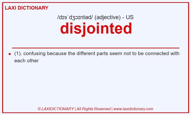 Definition disjointed in American English