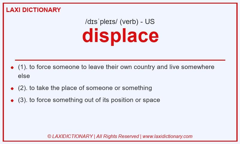 Definition displace in American English