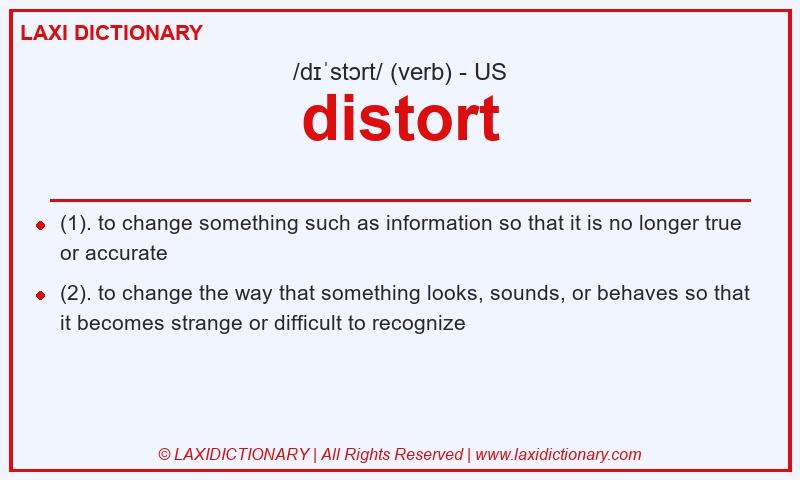 Definition distort in American English