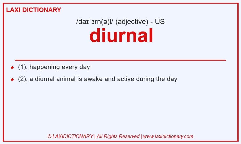 Definition diurnal in American English