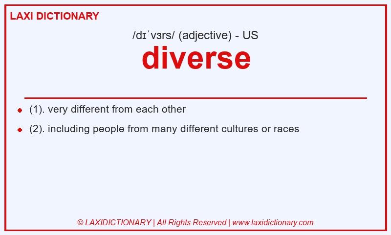Definition diverse in American English