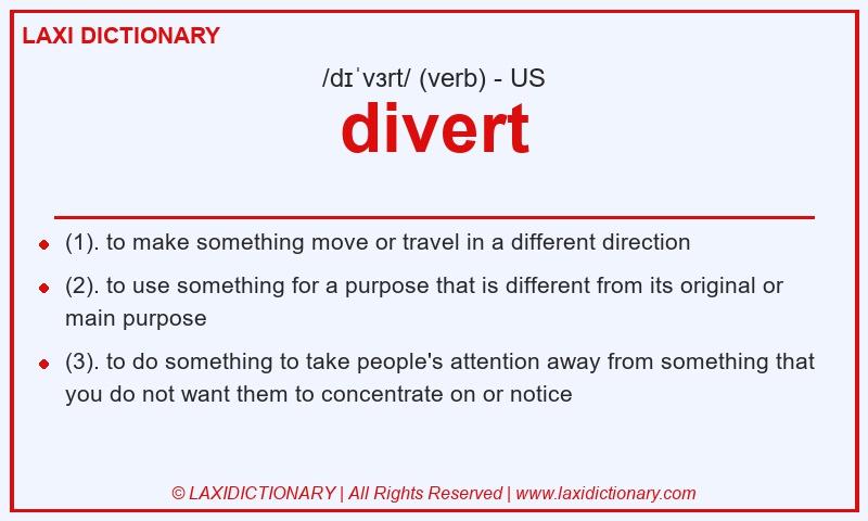 Definition divert in American English