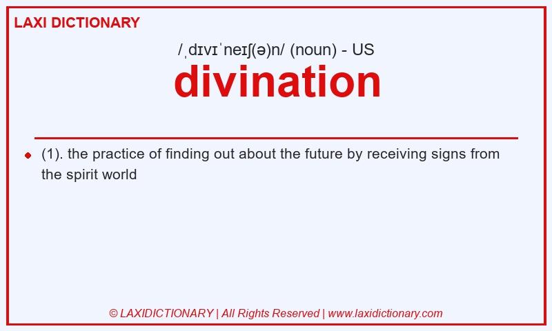 Definition divination in American English