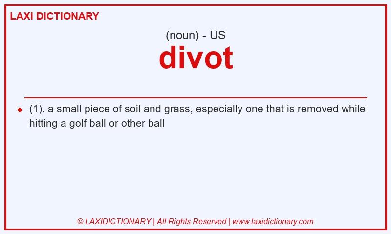 Definition divot in American English